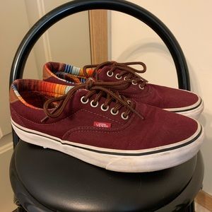 Maroon vans